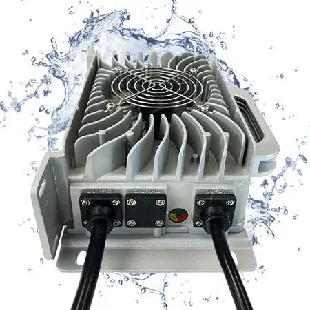 Golfmart Waterproof Lithium Battery Charger, 36V - Allied (Club Car w/ Crowsfoot Paddle)